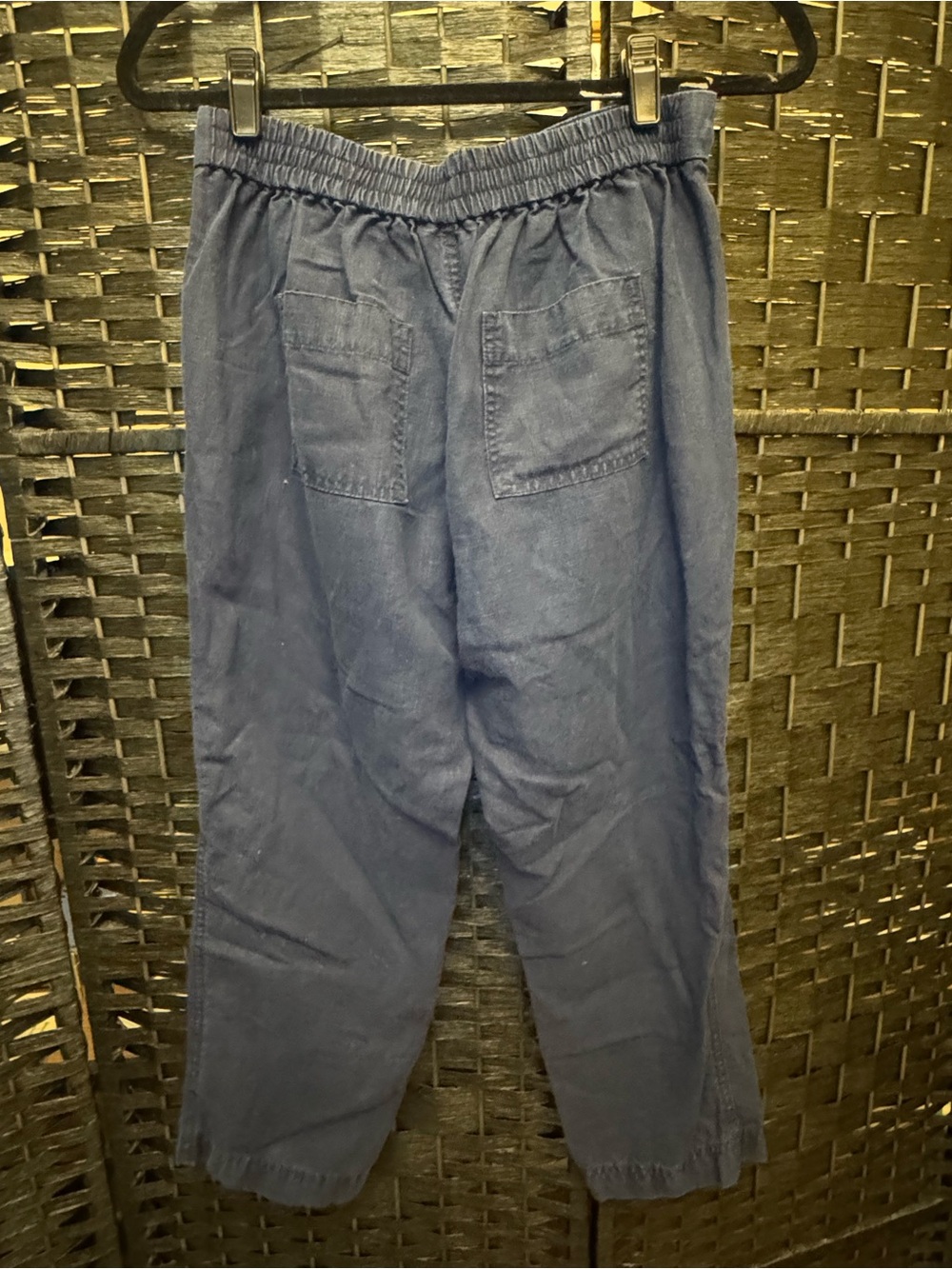Women’s J. Crew Casual Elastic-Waist Navy Pants